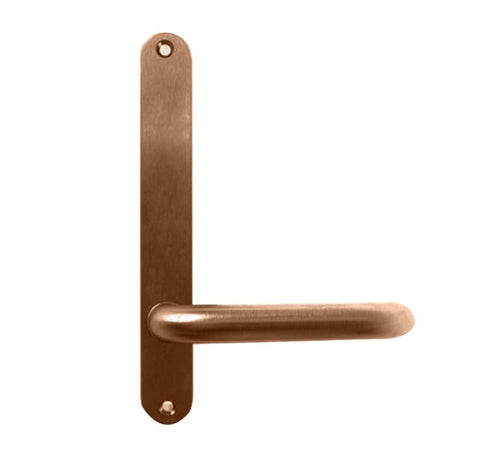 Lockwood 2905 Round End Plate With 70 Lever Antique Copper 2905/70AC - primehardware
