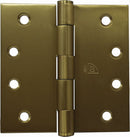 Superior Brass Butt Hinge Fixed Pin inc screws (pair) SB 100x100x2.5mm - primehardware