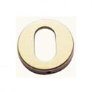 Lockwood 1370 Series Oval Cylinder Escutcheon – Grub Screw Fix Polished Brass 1376/EPB - primehardware