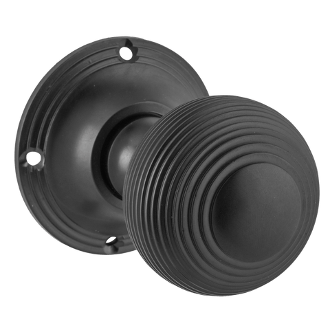 Tradco Reeded Mortice Door Knob on Round Rose - Customise to your needs - primehardware