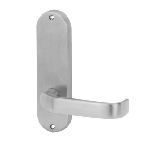 Lockwood 2905 Round End Plate With 74 Lever Satin Chrome 2905/74SC - primehardware
