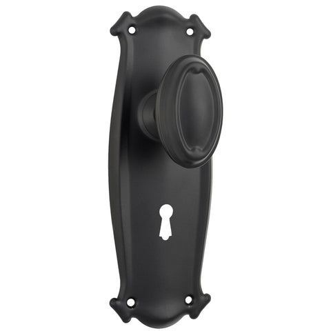 Tradco Bungalow Door Knob on Backplate - Customise to your needs - primehardware