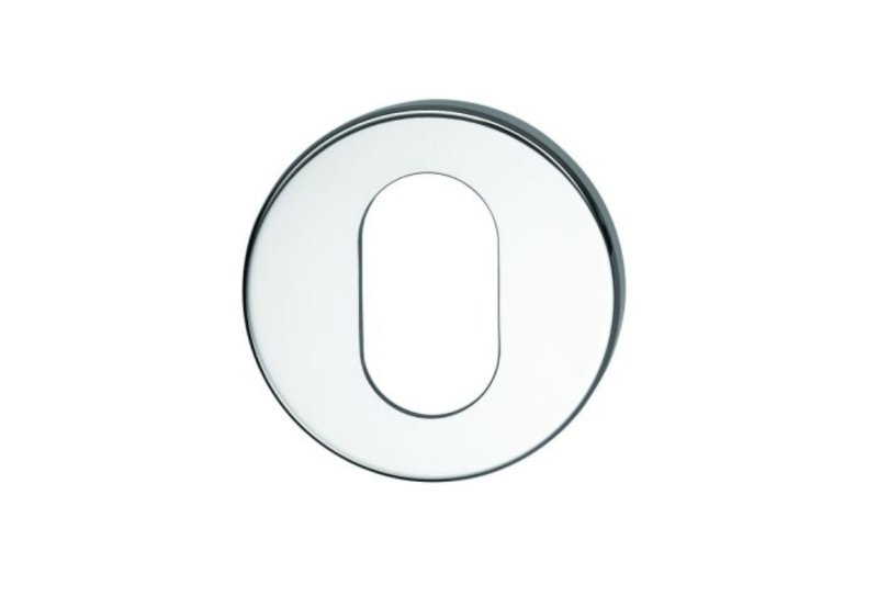 Lockwood 1370 Series Oval Cylinder Escutcheon - Grub Screw Fix Bulk Pack 50 Satin Chrome  1376/ESC-50