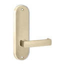 Lockwood 2905 Round End Plate With 76 Lever Satin Brass 2905/76SB - primehardware