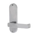 Lockwood 2905 Round End Plate With 76 Lever Satin Chrome 2905/76SC - primehardware