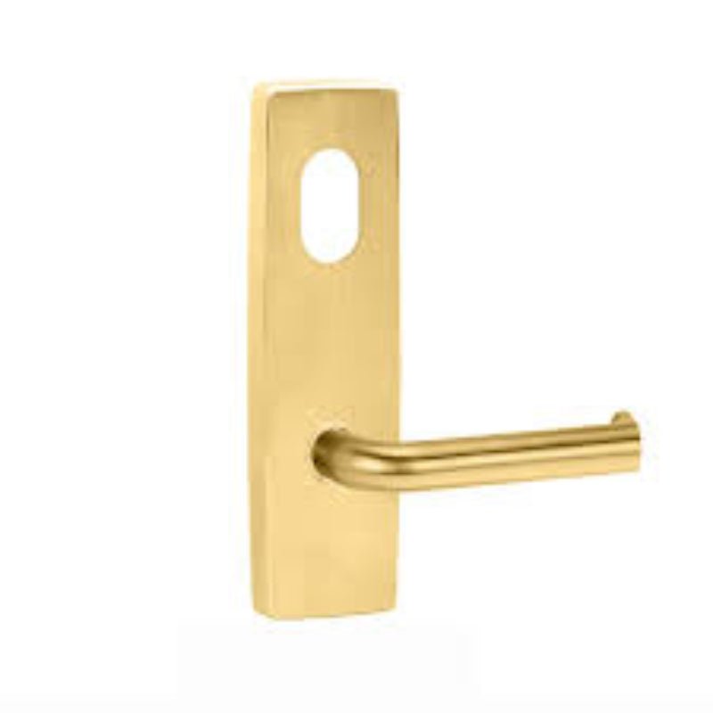 Lockwood 1905 Square End Plate With 102 Lever Polished Brass 1905/102PB
