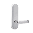 Lockwood 2905 Round End Plate With 77 Lever Satin Chrome 2905/77SC - primehardware