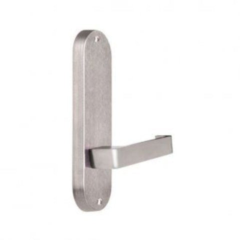 Lockwood 2905 Round End Plate With 90 Lever Satin Chrome 2905/90SC - primehardware