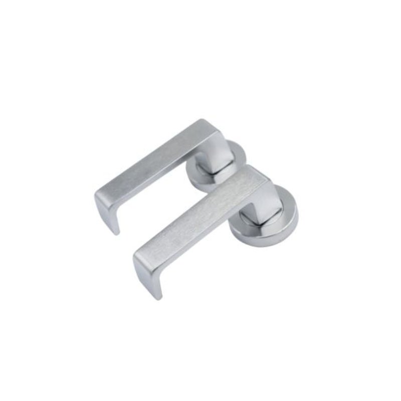 Lockwood Symphony 90 Lever On Round Rose Full Set Suits Privacy Adaptor Satin Chrome  1220/1321/90SC