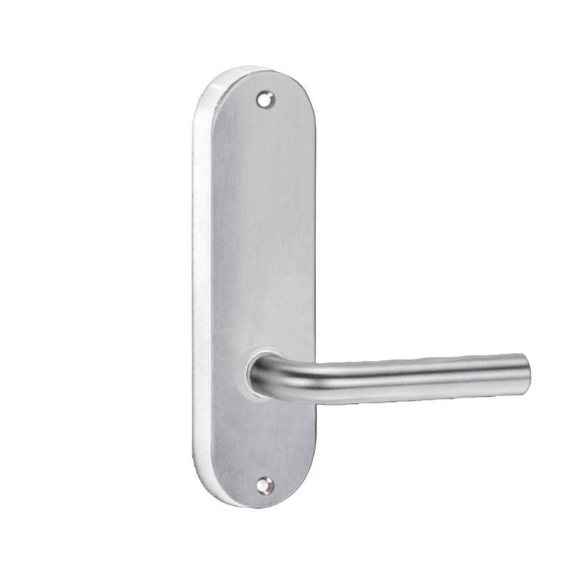 Lockwood 2905 Round End Plate With 97 Lever Satin Chrome 2905/97SC - primehardware