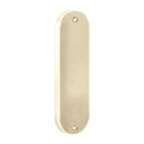 Lockwood 2907 Round End Plate Polished Brass Unlacquered 2907BU - primehardware