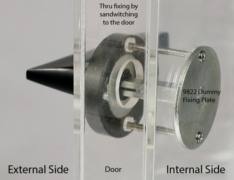 Austyle Fixing Plate with Tailer Spindle PB 41mm C2C - primehardware