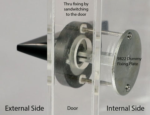 Austyle Fixing Plate with Tailer Spindle PB 41mm C2C - primehardware