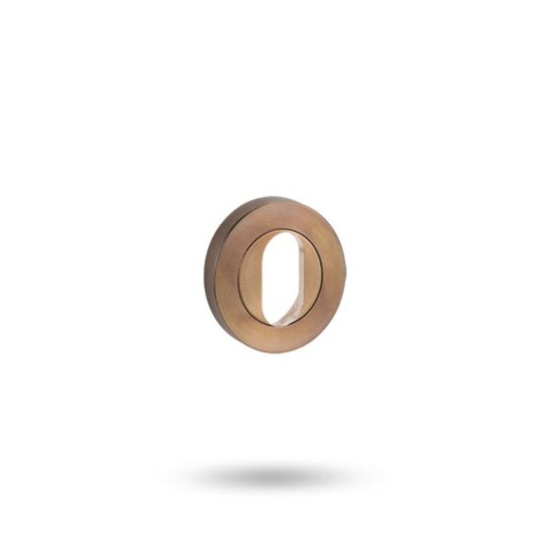 Lockwood Symphony 1220 Series Oval Cylinder Escutcheon - Surface Fix Architectural Bronze  1226/IAZ