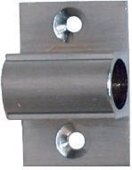 Superior Brass Flush Bolt with Raised Keeper 100mm – Satin Chrome - primehardware