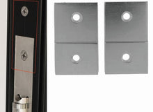 AUSTYLE Fixing Tabs To Flush Mount Locks (Metal Frames) Satin Stainless Steel 50x25mm (Pair)