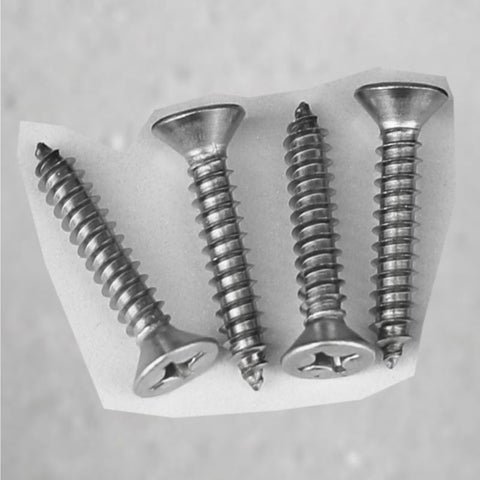 Austyle S/Steel Hinges - Wood Screws Phillips Head ( per 8 ) - primehardware