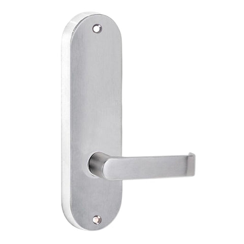 Lockwood 2909 Round End Plate with 59 Fixed Lever Satin Chrome 2909/59SC - primehardware