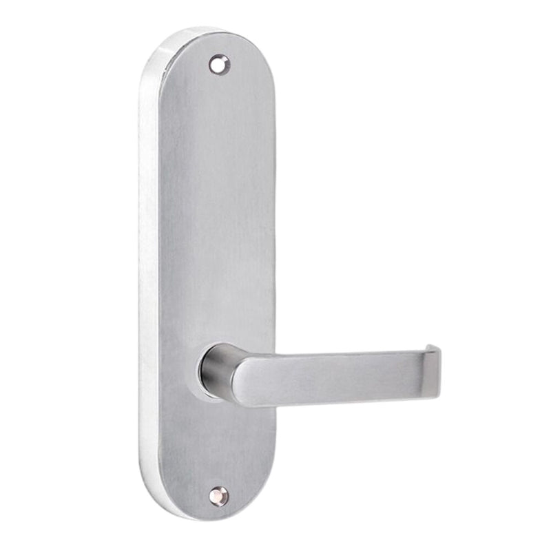 Lockwood 2909 Round End Plate with 59 Fixed Lever Satin Chrome 2909/59SC - primehardware