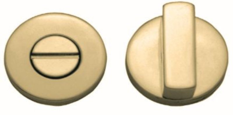 Austyle Privacy Turn Snib Rnd.Concealed Satin Brass 36mm  99038