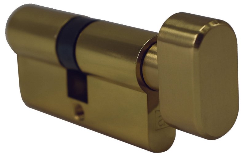 Austyle Cylinder & Turn 5 Pin C4 Satin Brass 65mm  99145