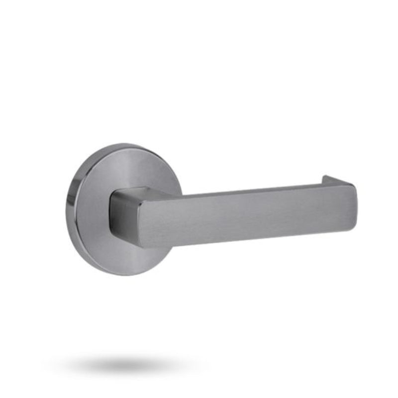 Lockwood 1370 Series 76 Lever On Round Rose Full Set Polyester Powdercoat  1370/1371/76PC