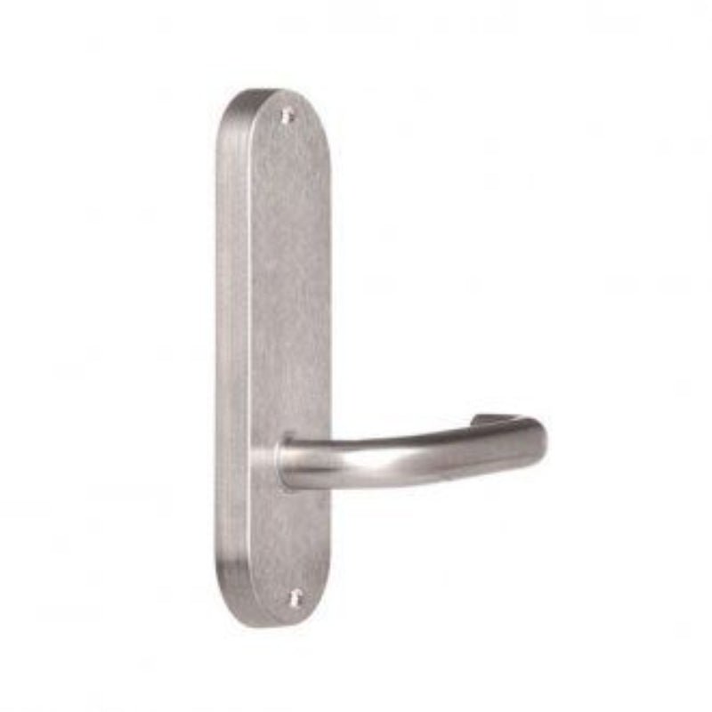 Lockwood 2909 Round End Plate With Fixed 70 Lever Satin Chrome 2909/70SC - primehardware