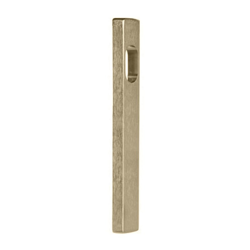Lockwood 4600 Square End Plate With Cylinder Hole Satin Brass 4600SB - primehardware