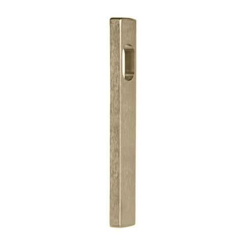 Lockwood 4600 Square End Plate With Cylinder Hole Satin Brass 4600SB - primehardware