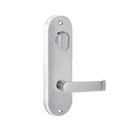 Lockwood 2916 Round End Plate With Privacy Indicator Turn & 59 Lever Satin Chrome 2916/59SC - primehardware