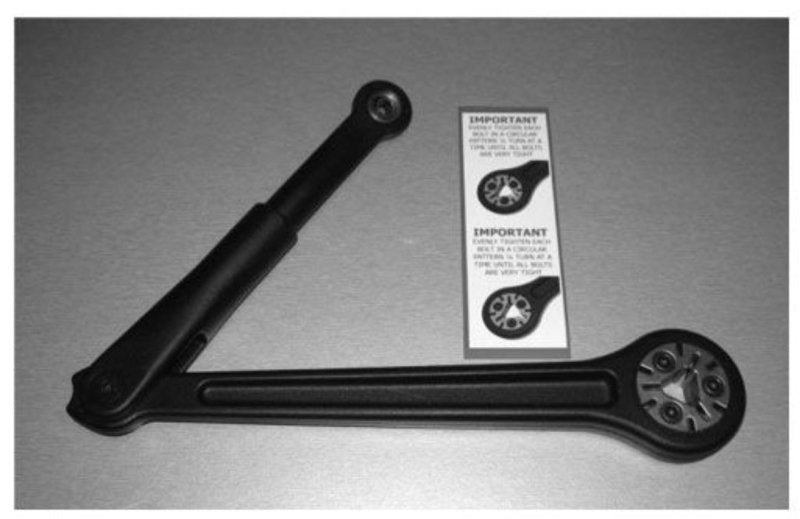 Lockwood 5831 Door Arm Assembly Black  ADA1001