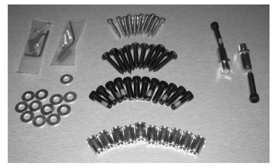 Lockwood 5831 Mounting Hardware Acc Pack Black  ADA1009