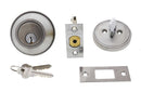 Carbine ALB series Single Cylinder and Turn Deadbolt, 60 - 70mm backset, C4 Keyed to Differ , Display Pack, Satin Stainless Steel - primehardware