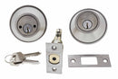 Carbine ALB series Double Cylinder Deadbolt, 60 - 70mm backset, TES5 Keyed to Differ , Boxed, Satin Stainless Steel - primehardware