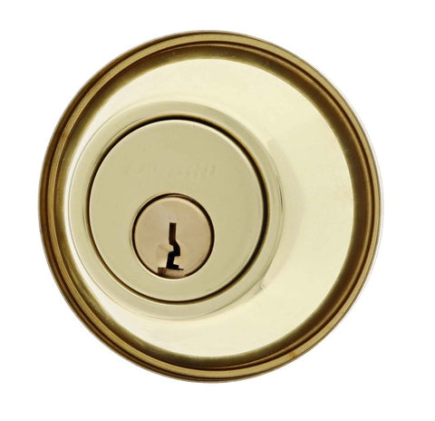 Carbine ALB series Double Cylinder Deadbolt, 60mm backset, C4 Keyed Alike RANDOM, Boxed, Polished Brass - primehardware