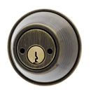 Carbine ALB series Double Cylinder Deadbolt, 60 - 70mm backset, C4 Keyed to Differ , Display Pack, Antique Bronze - primehardware