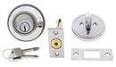 Carbine ALB series Single Cylinder and Turn Deadbolt, 60 - 70mm backset, TES5 Keyed to Differ , Boxed, Chrome Plate - primehardware