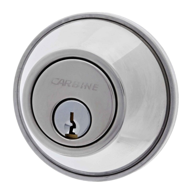 Carbine ALB series Single Cylinder and Turn Deadbolt, 60mm backset, C4 Keyed to Differ , Boxed, Chrome Plate - primehardware