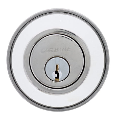Carbine ALB series Double Cylinder Deadbolt, 60 - 70mm backset, TES5 Keyed to Differ , Boxed, Chrome Plate - primehardware