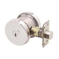 LOCKWOOD PARADIGM DOUBLE CYLINDER DEADBOLT ROUND POLISHED CHROME 005/B1CPDP - primehardware