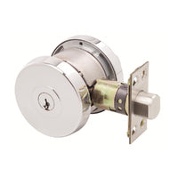 LOCKWOOD PARADIGM DOUBLE CYLINDER DEADBOLT ROUND POLISHED CHROME 005/B1CPDP
