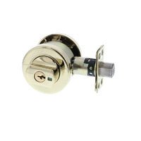 LOCKWOOD 005 PARADIGM DOUBLE CYLINDER DEADBOLT ROUND EVERBRASS 005/B1EVBDP - primehardware