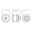 LOCKWOOD PARADIGM DOUBLE CYLINDER DEADBOLT ROUND BRUSHED SATIN CHROME 005/B1LSCDP - primehardware