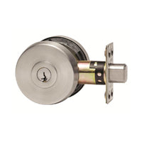 LOCKWOOD PARADIGM DOUBLE CYLINDER DEADBOLT ROUND BRUSHED SATIN CHROME 005/B1LSCDP