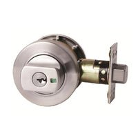 LOCKWOOD PARADIGM DOUBLE CYLINDER DEADBOLT ROUND BRUSHED SATIN CHROME 005/B1LSCDP - primehardware