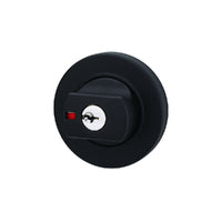 LOCKWOOD PARADIGM DEADBOLT ROUND ROSE MATTE BLACK 005/B1MBKDP