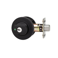 LOCKWOOD PARADIGM DEADBOLT ROUND ROSE MATTE BLACK 005/B1MBKDP