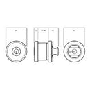LOCKWOOD PARADIGM DOUBLE CYLINDER DEADBOLT ROUND SATIN STAINLESS STEEL 005/B1SSSDP - primehardware