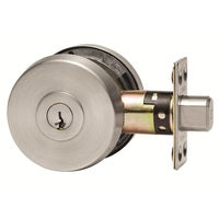LOCKWOOD PARADIGM DOUBLE CYLINDER DEADBOLT ROUND SATIN STAINLESS STEEL 005/B1SSSDP