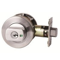 LOCKWOOD PARADIGM DOUBLE CYLINDER DEADBOLT ROUND SATIN STAINLESS STEEL 005/B1SSSDP - primehardware